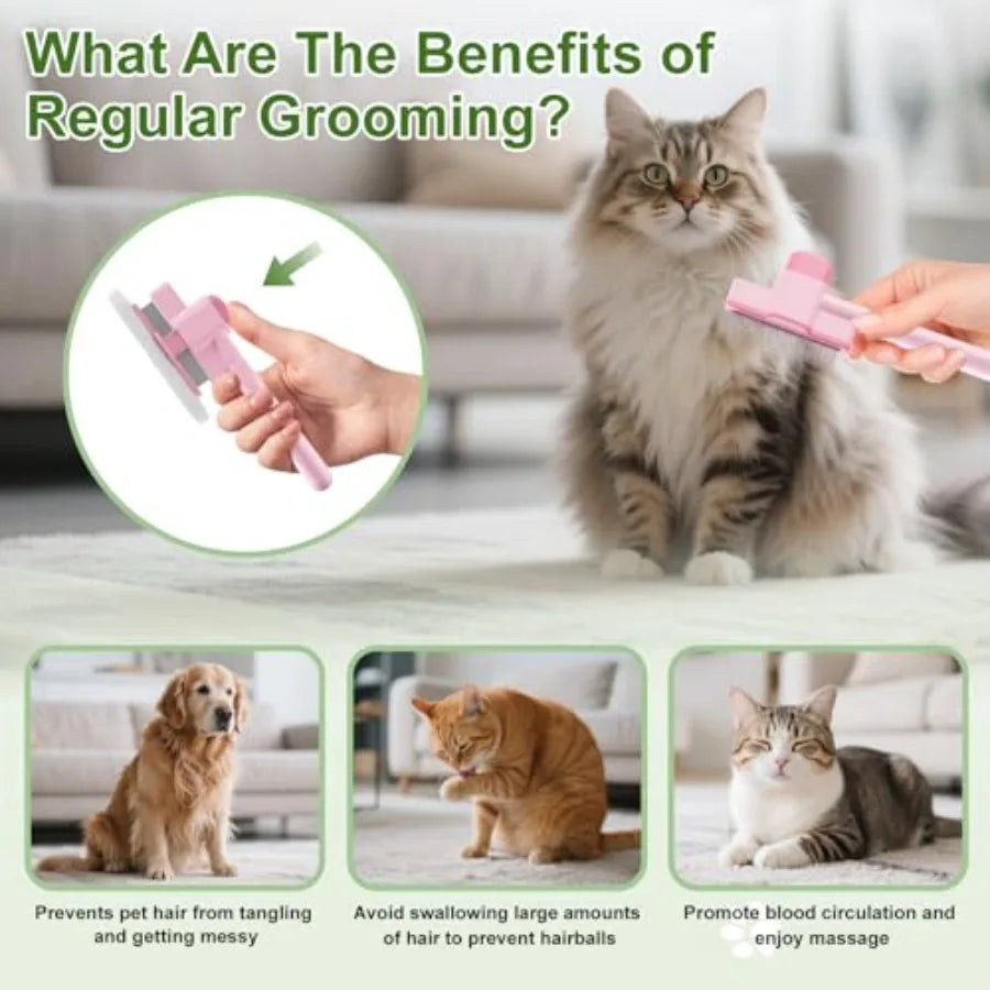 Hign-concerned Pet Flea Comb Grooming Kit for Cats and Dogs