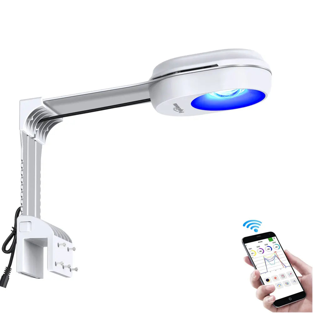 PopBloom WiFi Marine Aquarium Light Full Spectrum LED For Coral