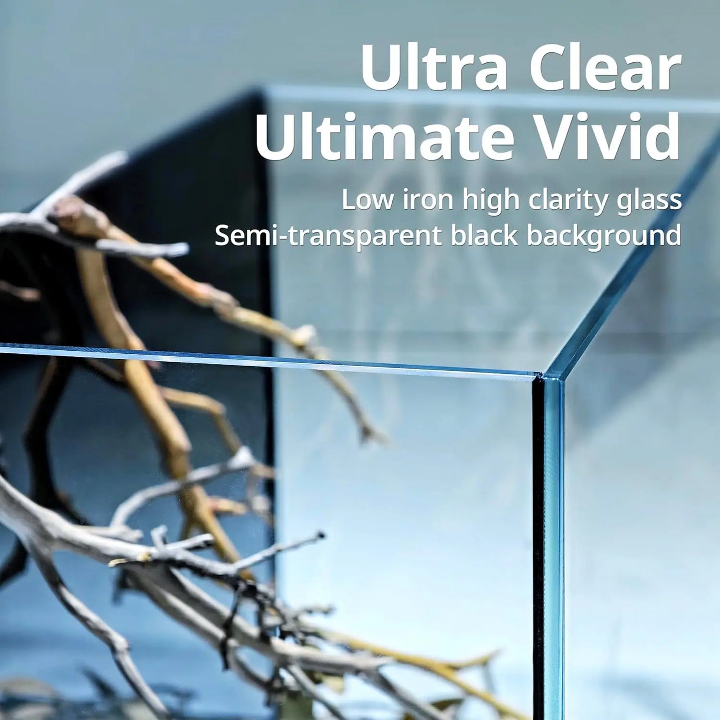 Nano Nature Rimless Aquarium Kit for Desktop Fish Tank