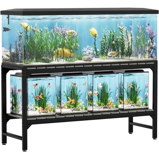 Tatub Metal Aquarium Stand For Fish Tanks With 2-Tier Shelves