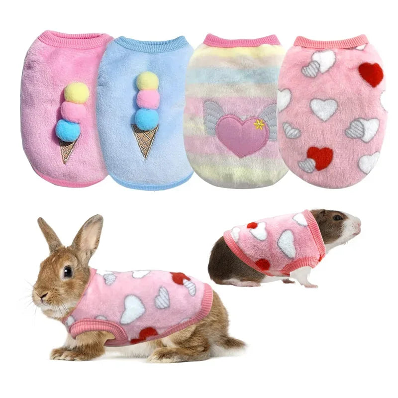 Feature Personalized Warm Fleece Guinea Pig Vest for Small Pets