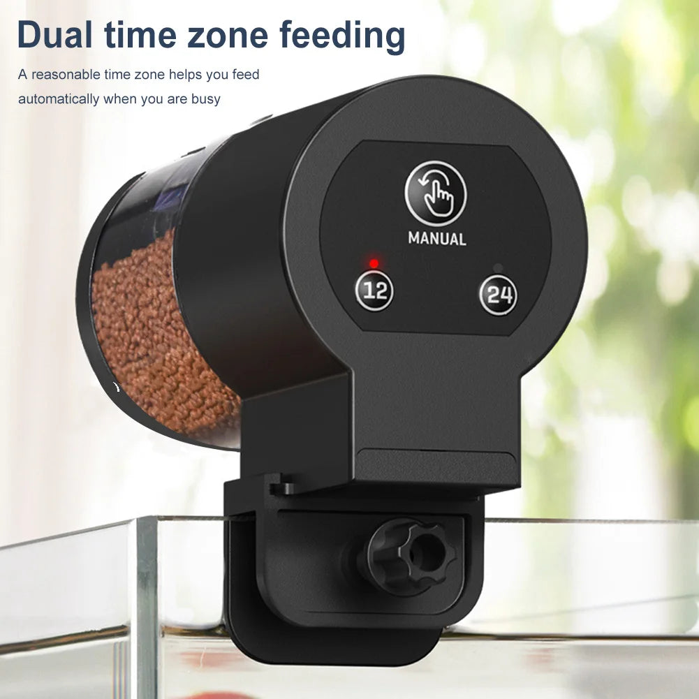 Hign-concerned Auto Fish Tank Feeder Large Capacity Intelligent Control