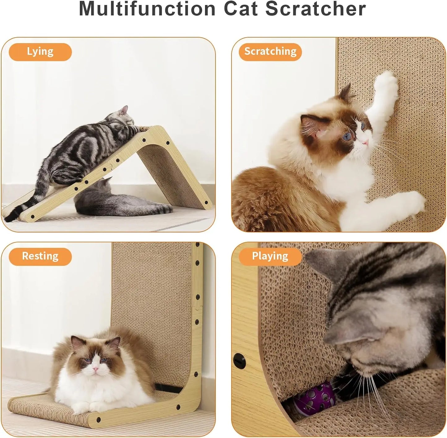 Guangdong L Shape Cat Scratcher Pad for Indoor Cats