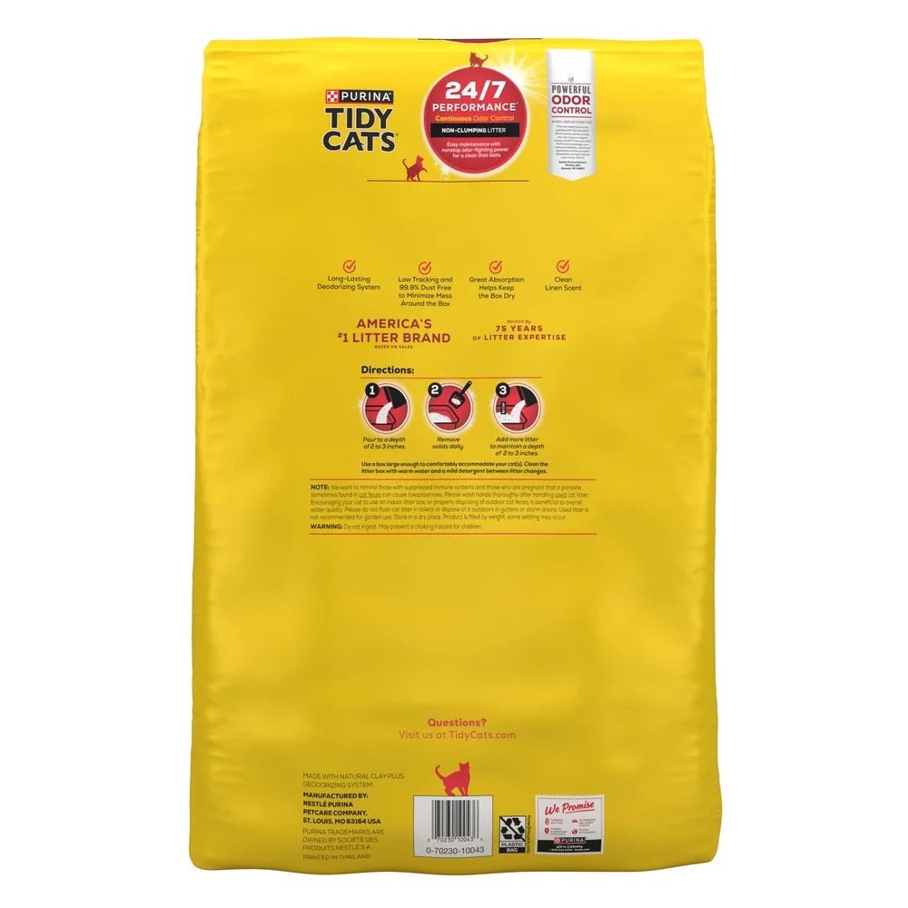 Hign-concerned Multi-Cat Non-Clumping Litter 24/7 Odor Control