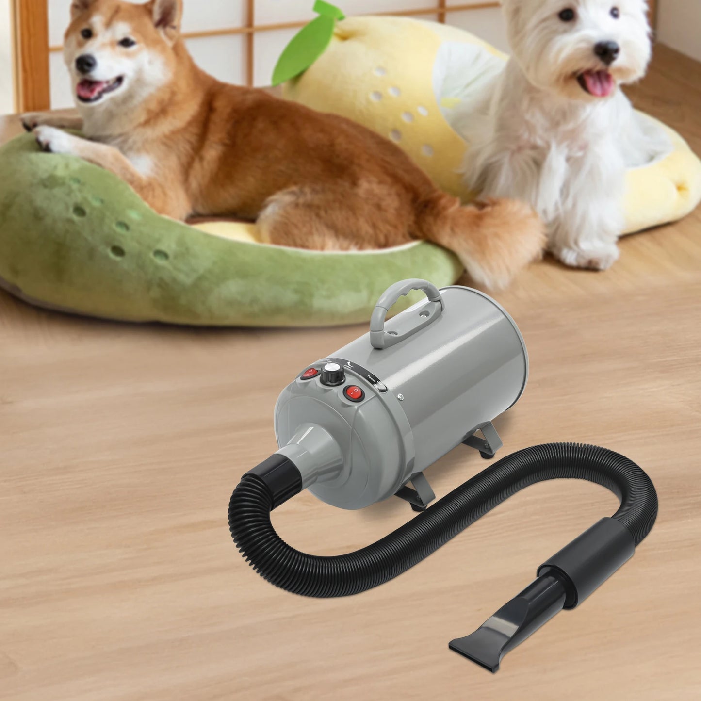 2200W Professional Pet Grooming Dryer With Adjustable Speed Nozzles