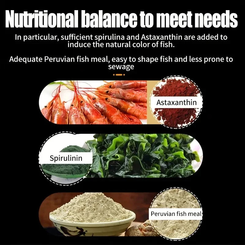 Hign-concerned Goldfish Variety Pellets Balanced Diet For Aquarium Fish