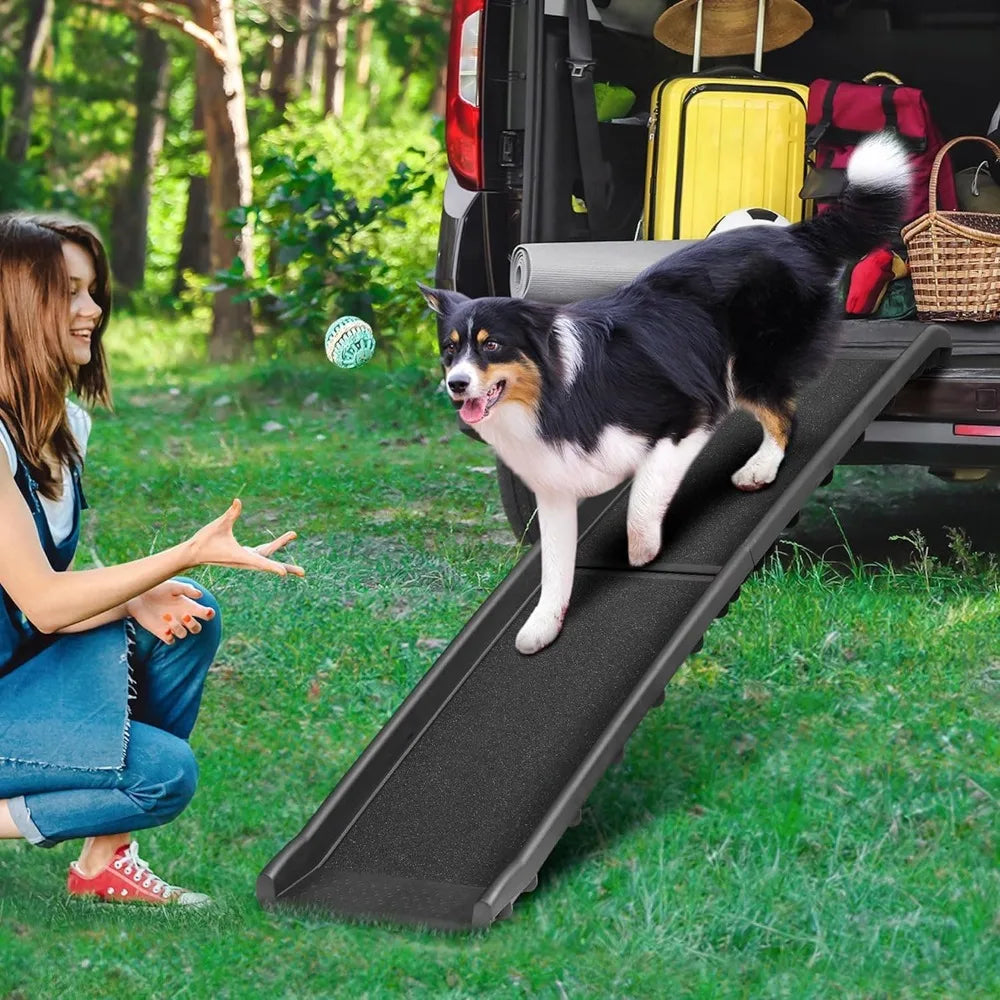 Folding Car Ramp For Large Dogs Safe Non Slip Travel