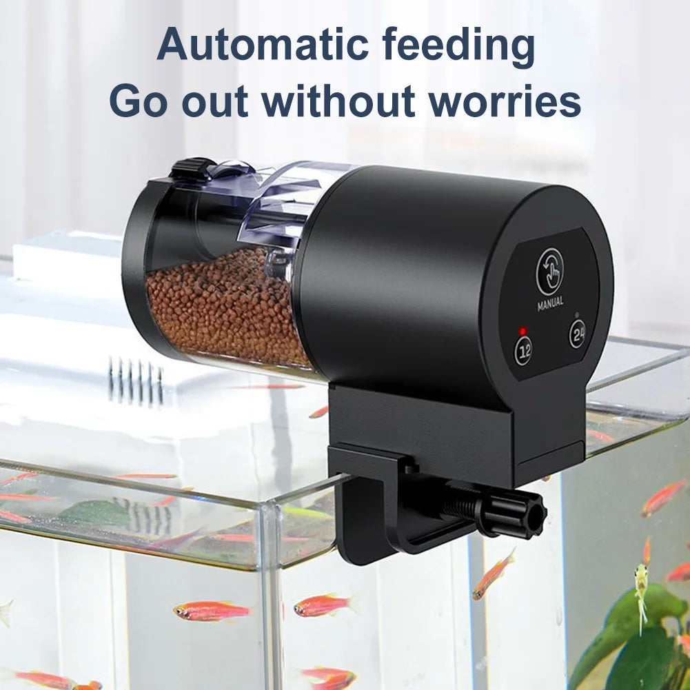 Hign-concerned Auto Fish Tank Feeder Large Capacity Intelligent Control