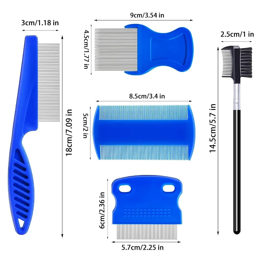 Hign-concerned Stainless-Steel Flea and Lice Comb for Dogs and Cats