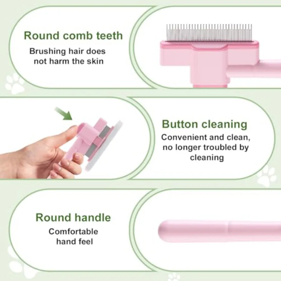 Hign-concerned Pet Flea Comb Grooming Kit for Cats and Dogs