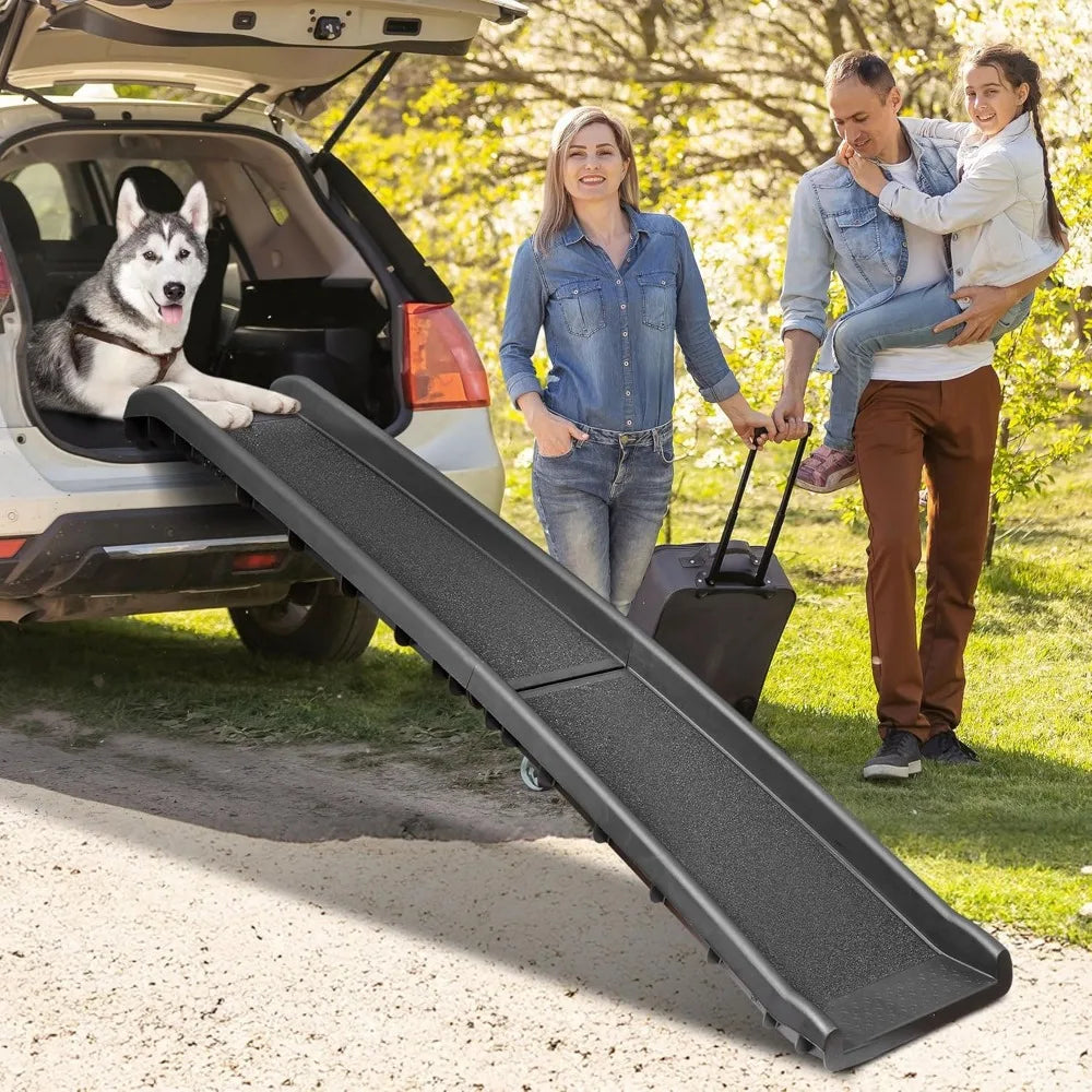 Folding Car Ramp For Large Dogs Safe Non Slip Travel
