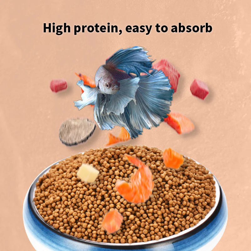 Hign-concerned Betta Fish Feed All Natural Protein Rich Calcium
