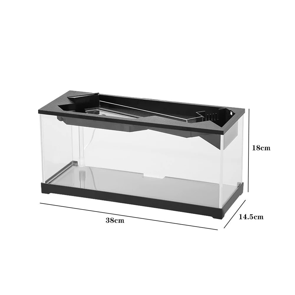 Hign-concerned Aquarium Tank With Built In Light And Water Pump