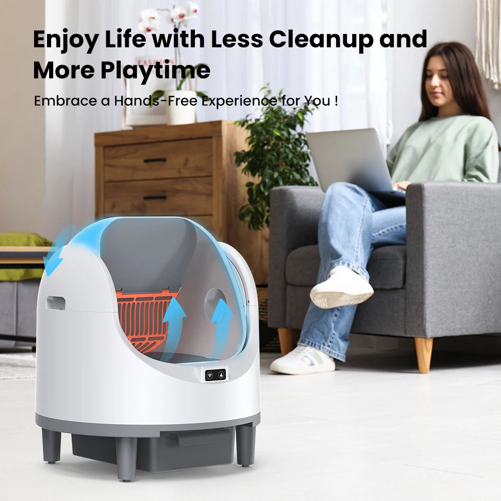 Cityflee Automatic Self Cleaning Cat Litter Box With App Control