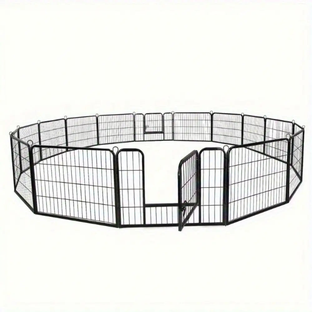 Hign-concerned 16 Panel Heavy Duty Metal Cage Dog Cat Playpen
