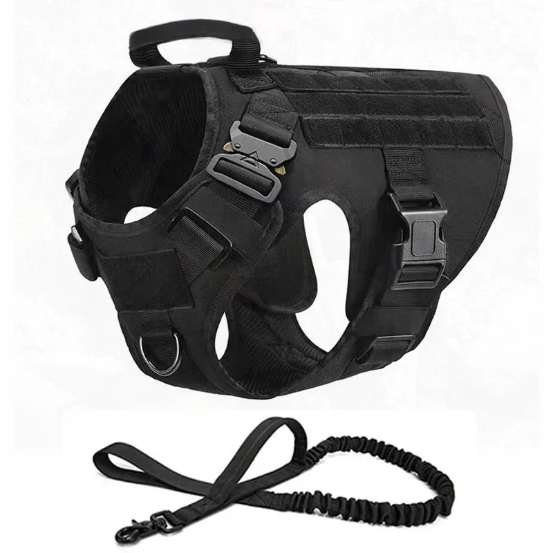 Tactical Dog Vest Nylon Water-Repellent Training Harness