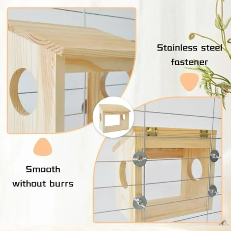 Hign-concerned Hamster Digging Box With Sand Bath And Acrylic Plate