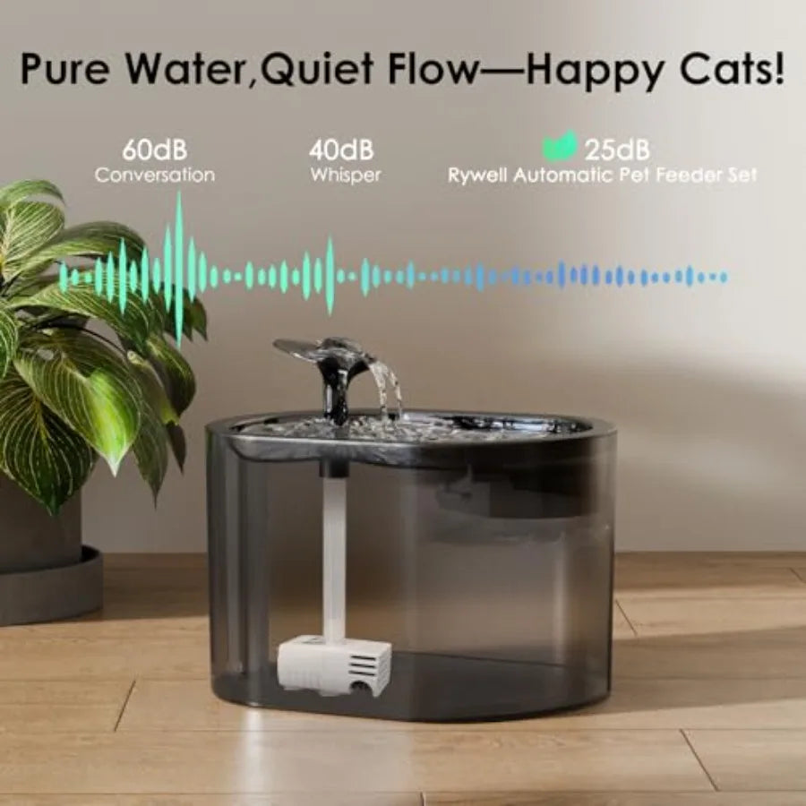 Hign-concerned Automatic Cat Feeder And Water Fountain For Pets
