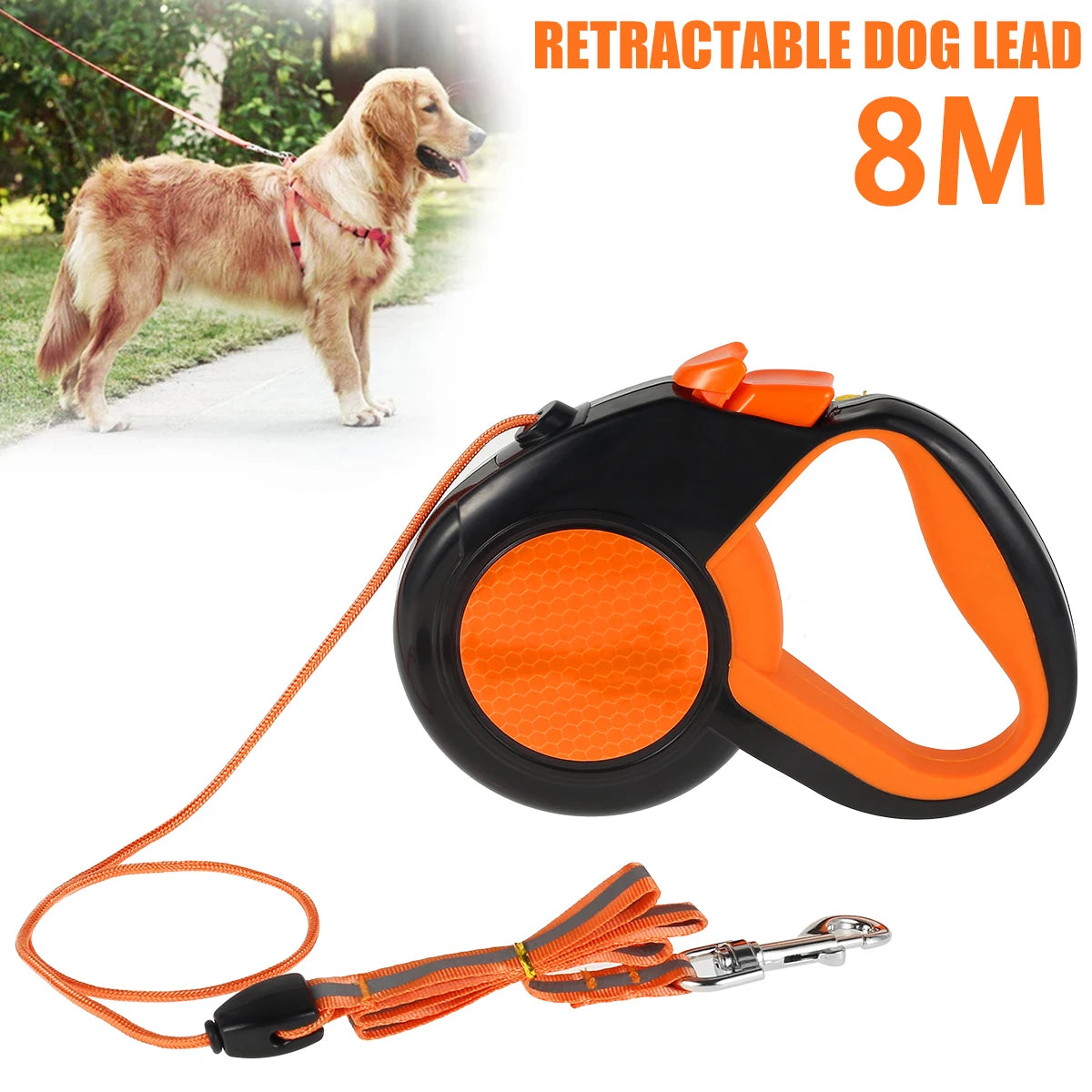 Willstar Heavy Duty Retractable Dog Leash With Reflective Tape