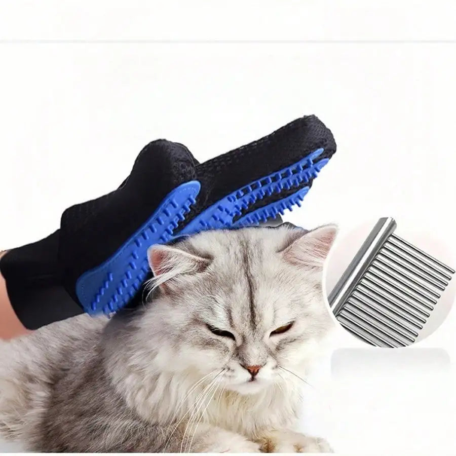 AEDGCN Pet Hair Glove Grooming Brush For Cats And Dogs