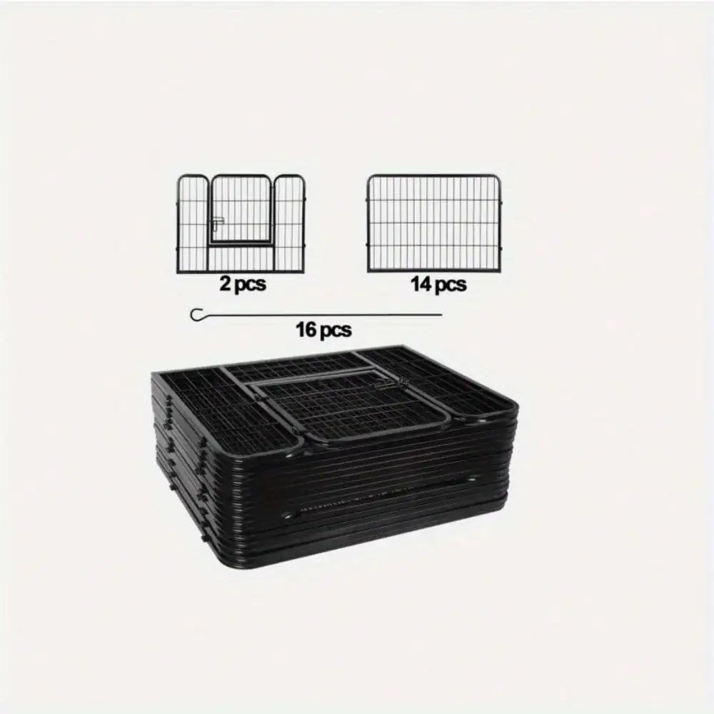 Hign-concerned 16 Panel Heavy Duty Metal Cage Dog Cat Playpen