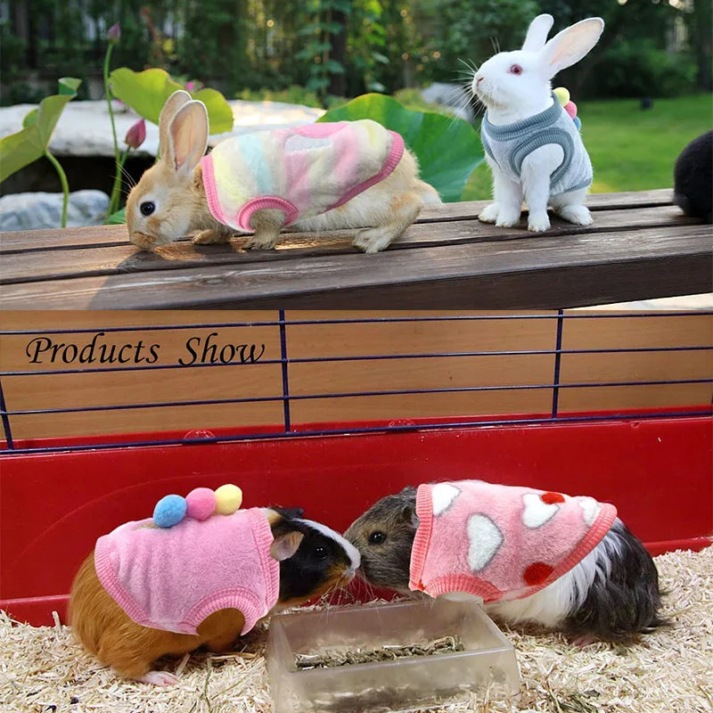 Feature Personalized Warm Fleece Guinea Pig Vest for Small Pets