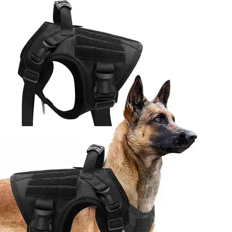 Tactical Dog Vest Nylon Water-Repellent Training Harness