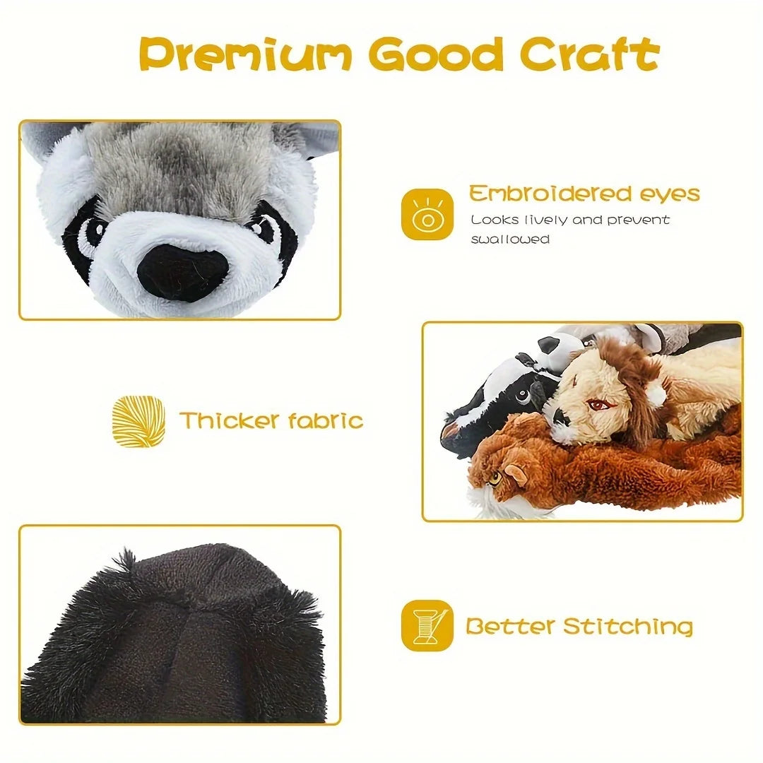 Hign-concerned Squeaky Plush Dog Toy For Teething And Interactive Play