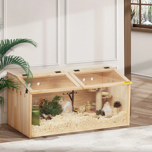 Guangdong Wooden Hamster Cage With Openable Top Hideout