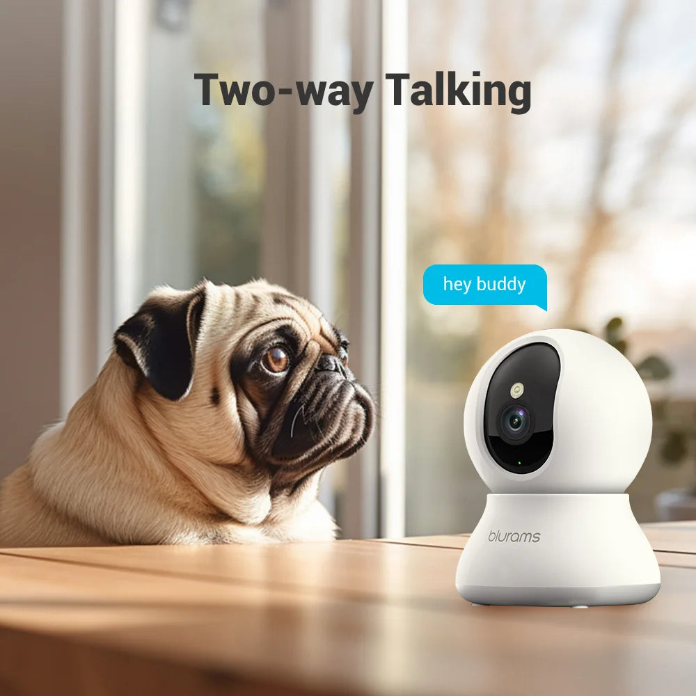 BoyKeep 2Pcs Indoor Security Camera 2K Two Way Audio