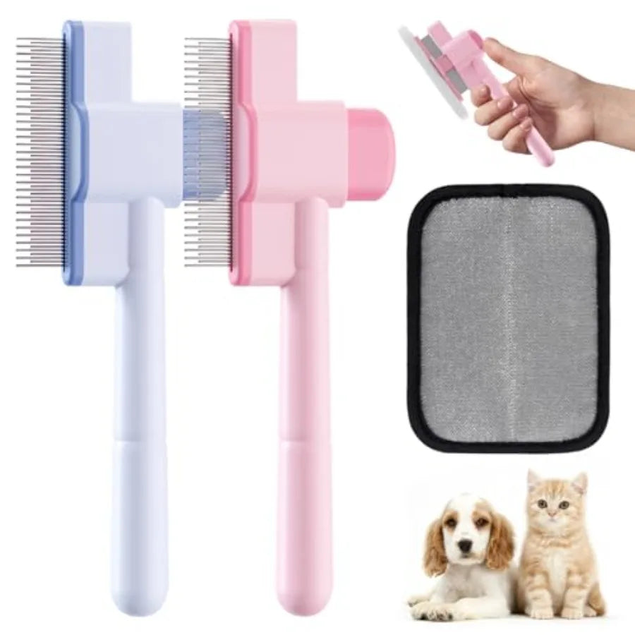 Hign-concerned Pet Flea Comb Grooming Kit for Cats and Dogs