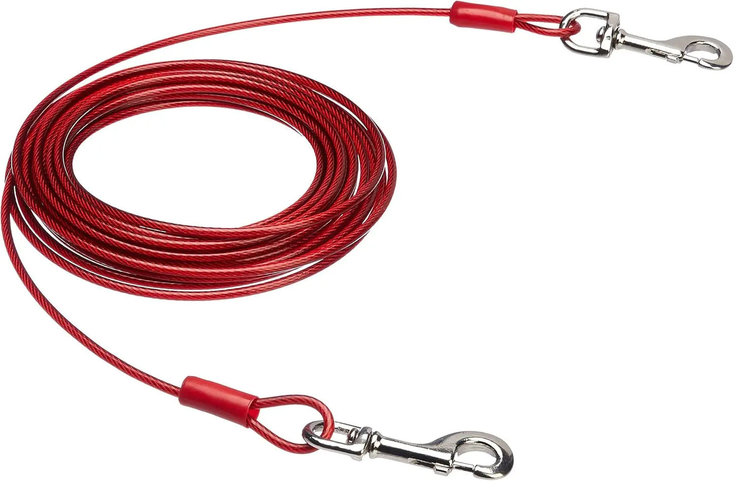 Durable Steel Tie Out Cable For Dogs With PVC Coating