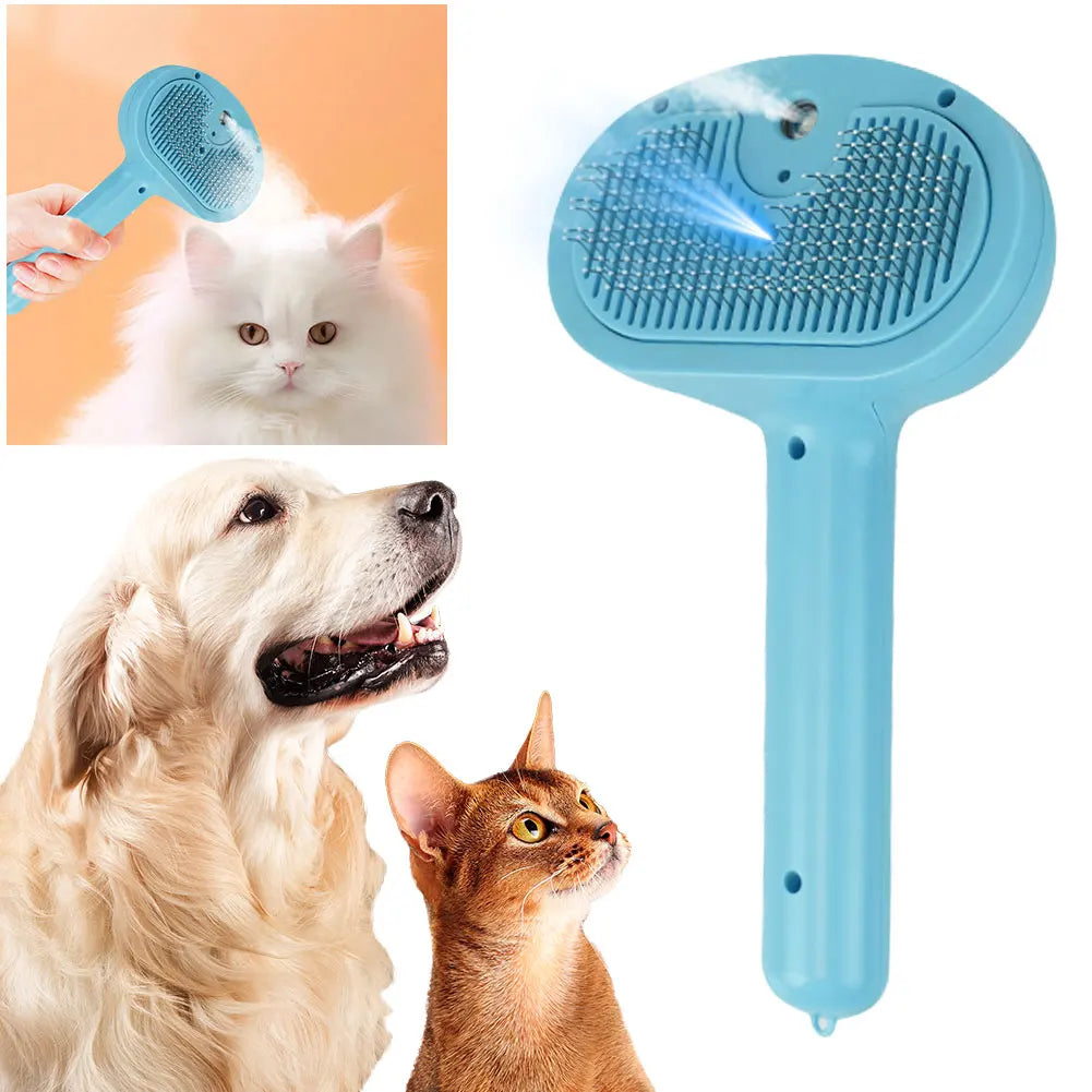 Shunmaii Cat Steam Brush Hair Remover Multi Function Grooming Brush