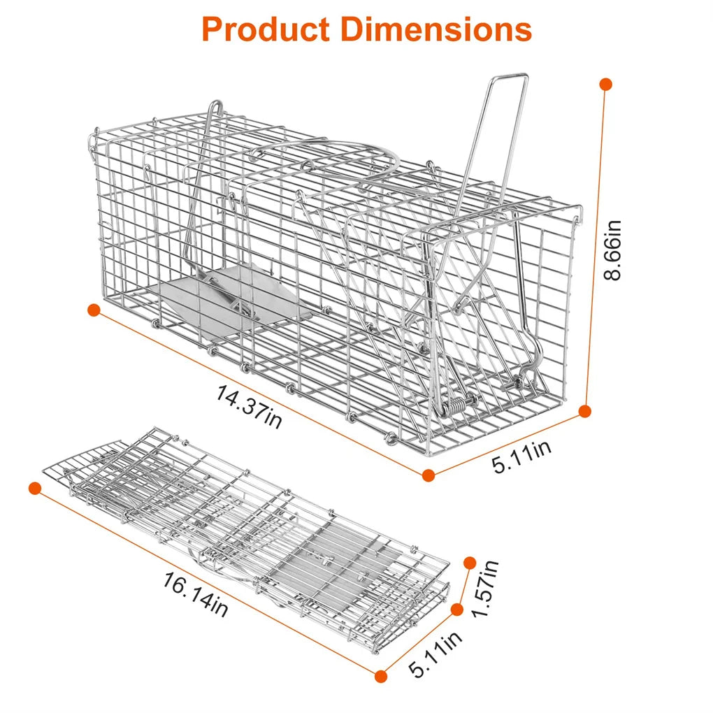 Hign-concerned Foldable Rat Trap Cage Humane Live Rodent Trap