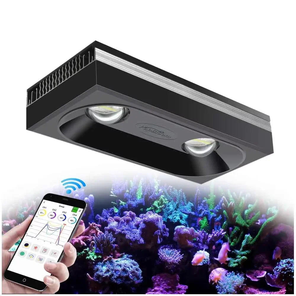 PopBloom RL90 RL180 WiFi Full Spectrum Reef Saltwater LED Aquarium Light