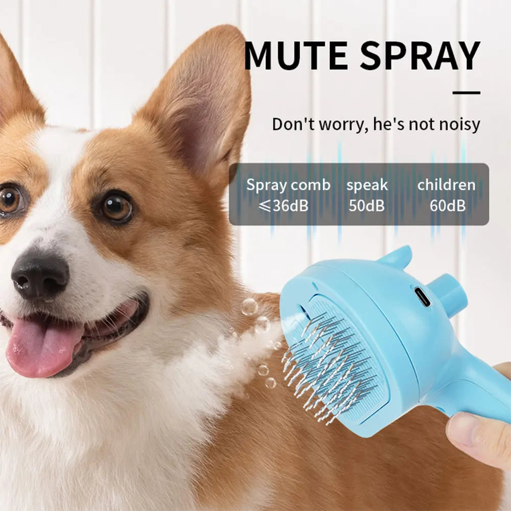 Shunmaii Cat Steam Brush Hair Remover Multi Function Grooming Brush