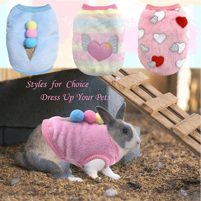 Feature Personalized Warm Fleece Guinea Pig Vest for Small Pets