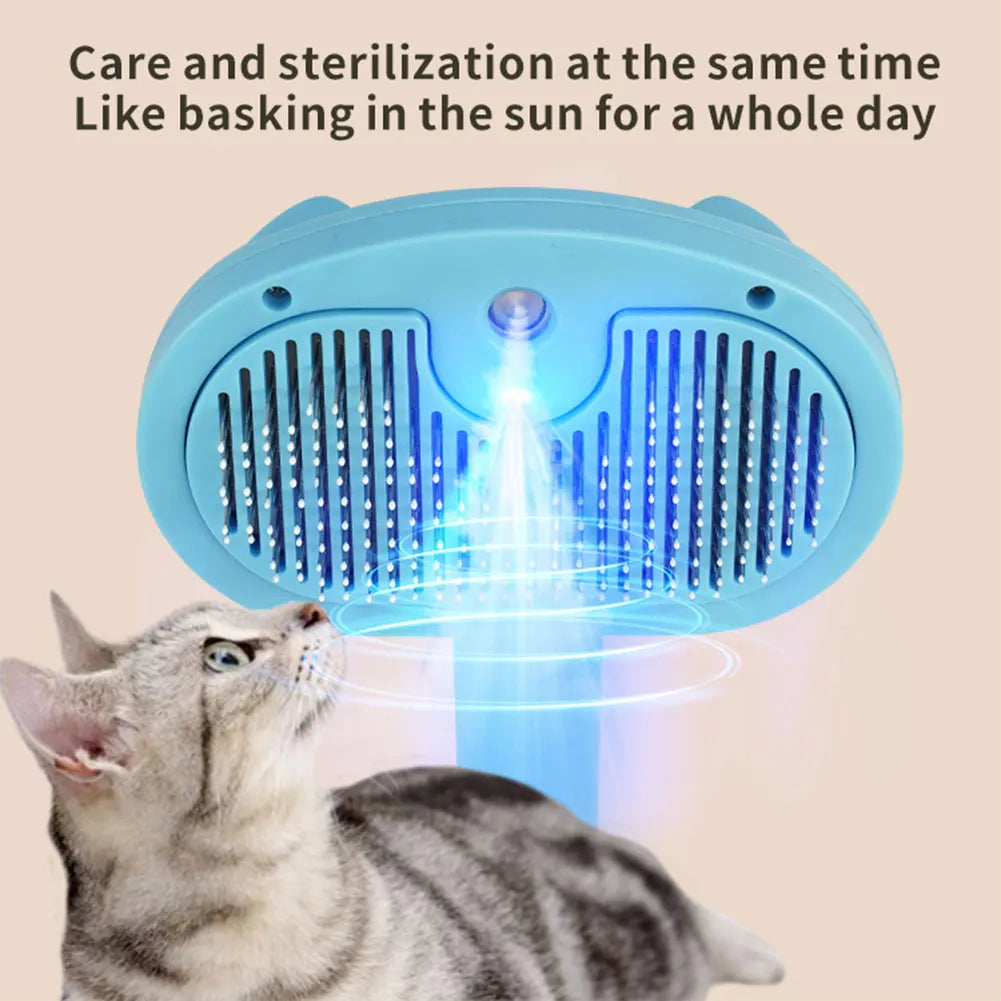 Shunmaii Cat Steam Brush Hair Remover Multi Function Grooming Brush