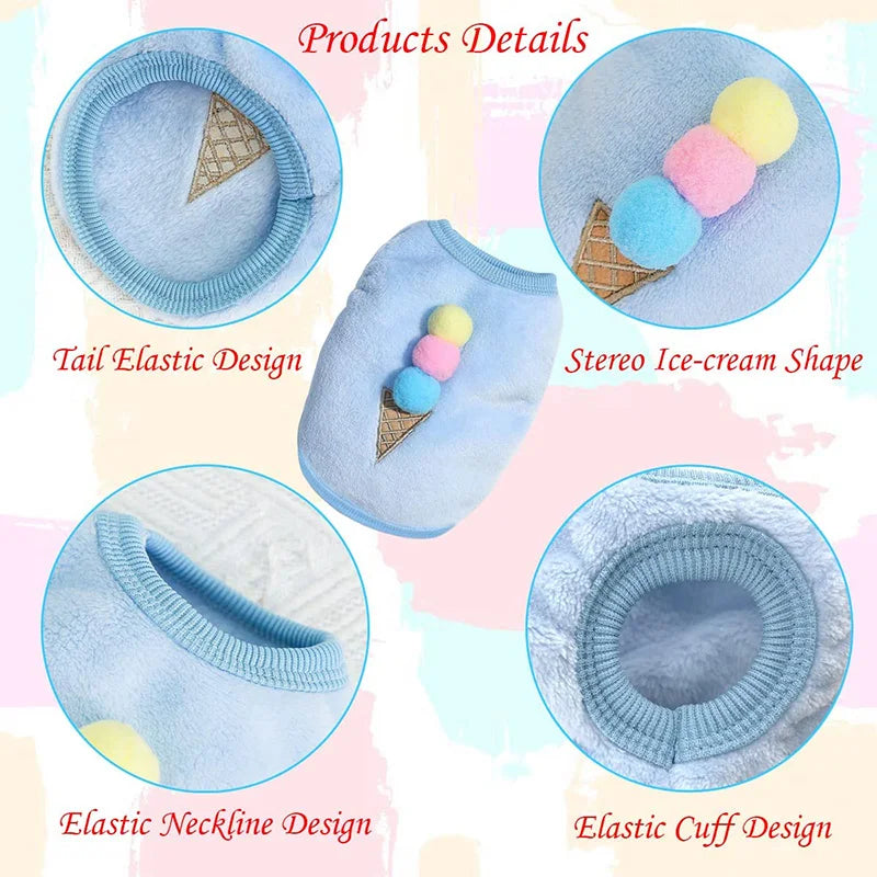 Feature Personalized Warm Fleece Guinea Pig Vest for Small Pets