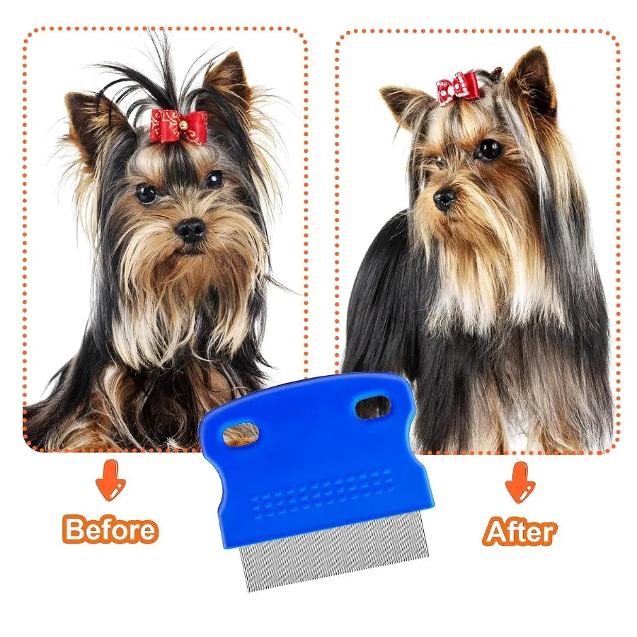 Hign-concerned Stainless-Steel Flea and Lice Comb for Dogs and Cats