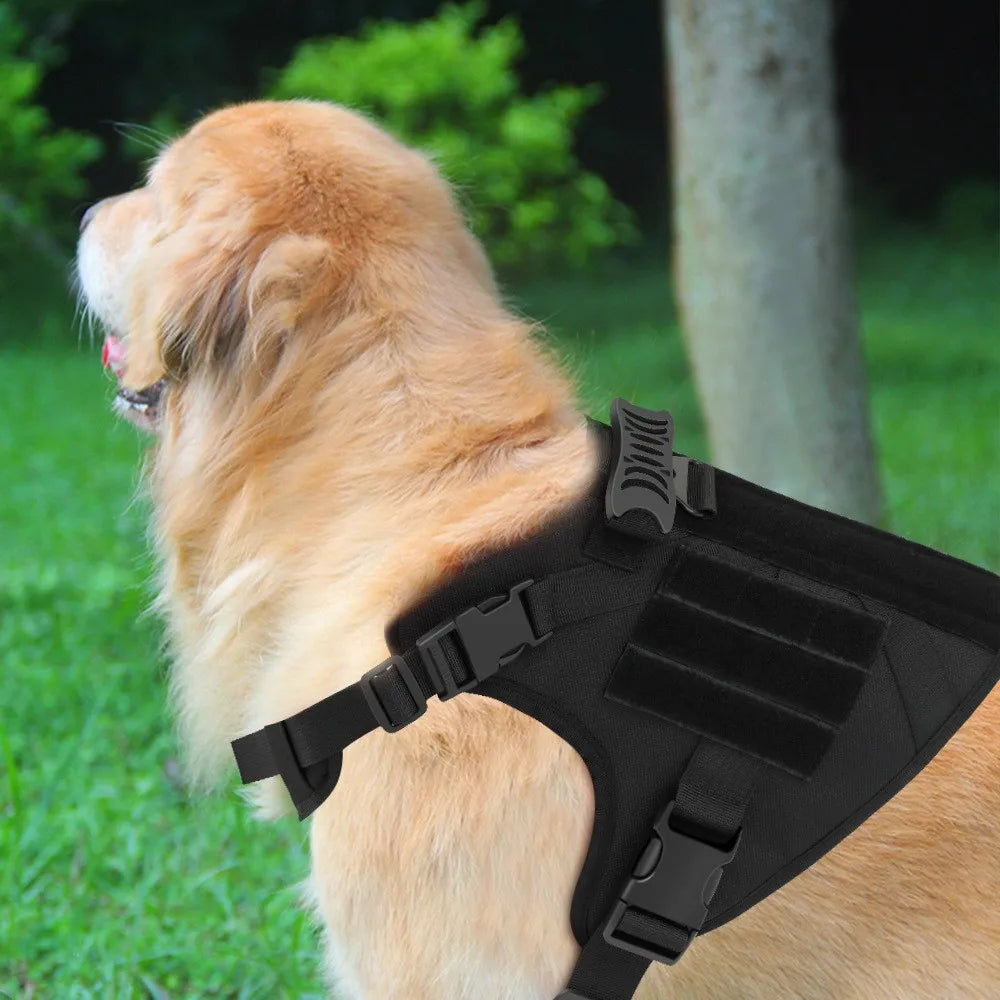 Tactical Dog Vest Nylon Water-Repellent Training Harness