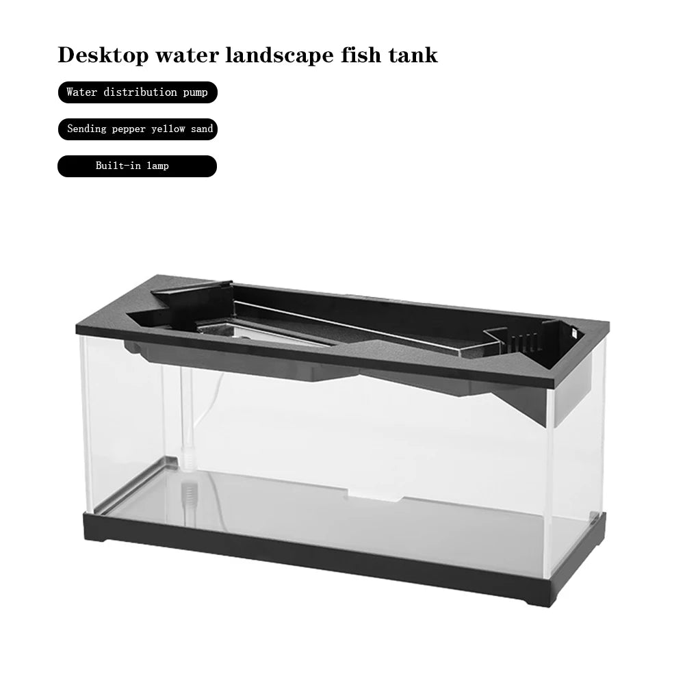 Hign-concerned Aquarium Tank With Built In Light And Water Pump
