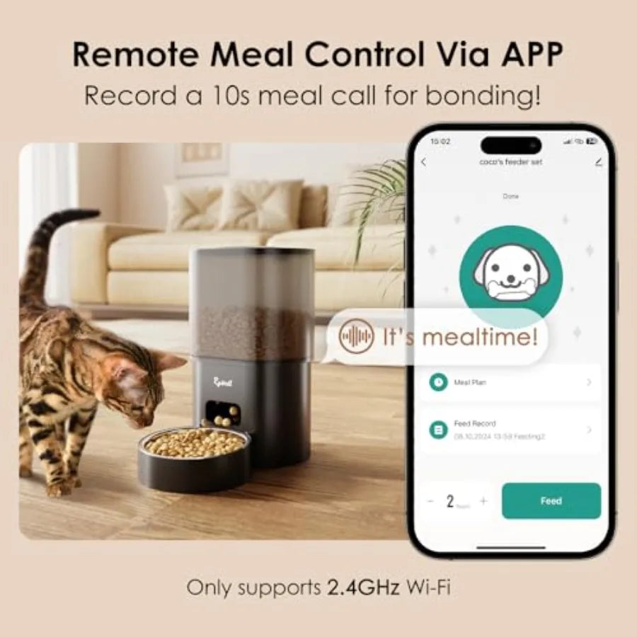 Hign-concerned Automatic Cat Feeder And Water Fountain For Pets