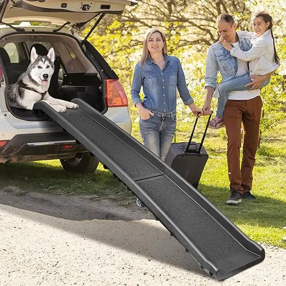 Folding Car Ramp For Large Dogs Safe Non Slip Travel