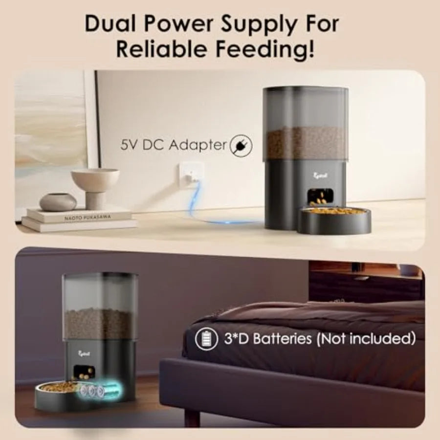 Hign-concerned Automatic Cat Feeder And Water Fountain For Pets