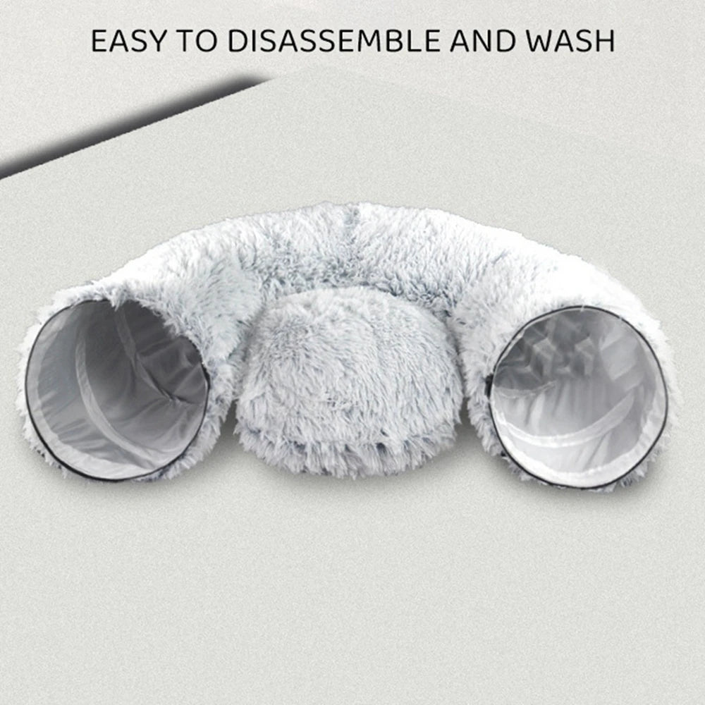 Guangdong Cat Tunnel Bed With Mat Soft Plush Play Tent