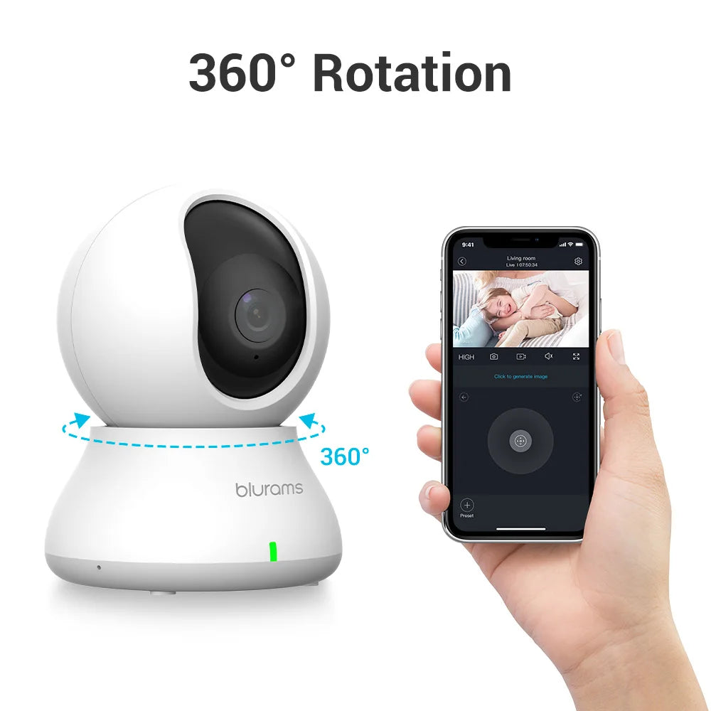 BoyKeep 2K WiFi Indoor Camera 360 PTZ With Mobile App