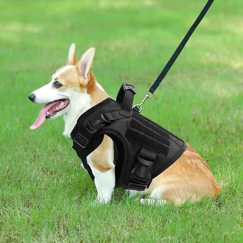 Tactical Dog Vest Nylon Water-Repellent Training Harness